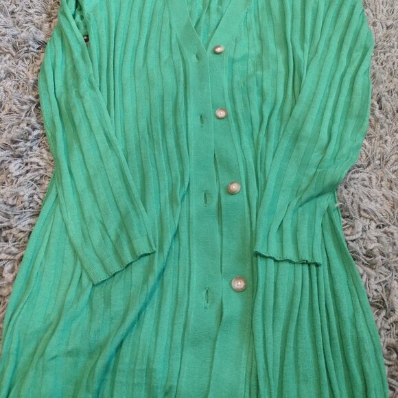 Loft XXS Kelly Green Long Cardigan - Picture 2 of 9